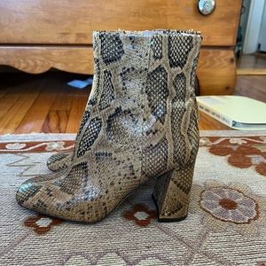 Sam Edelman Codie Ankle Boot Snake Print